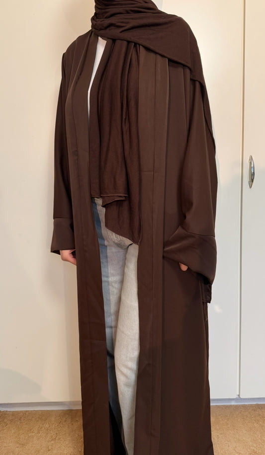 Brun Open Abaya